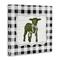 Stupell Industries Seasonal Easter Baby Calf Spring Tartan Pattern Canvas Wall Art